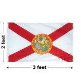 2'x3' Florida Nylon Outdoor Flag